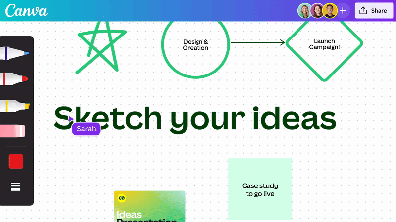 ฟีเจอร์ Draw ของ Canva AI