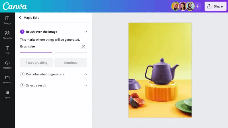 ฟีเจอร์ Magic Eraser และ Magic Edit ของ Canva AI