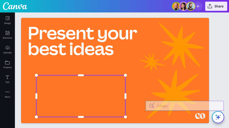 ฟีเจอร์ Magic Write ของ Canva AI